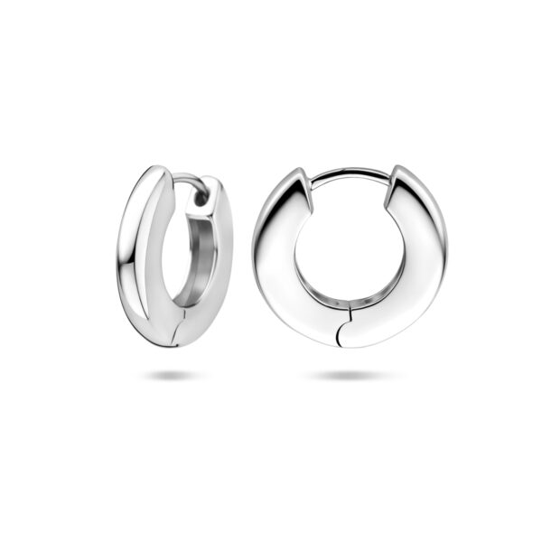 klapoorringen 15,5 mm zilver gerhodineerd - Afbeelding 3