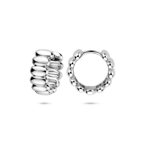 klapoorringen 15,5 mm zilver gerhodineerd - Afbeelding 3