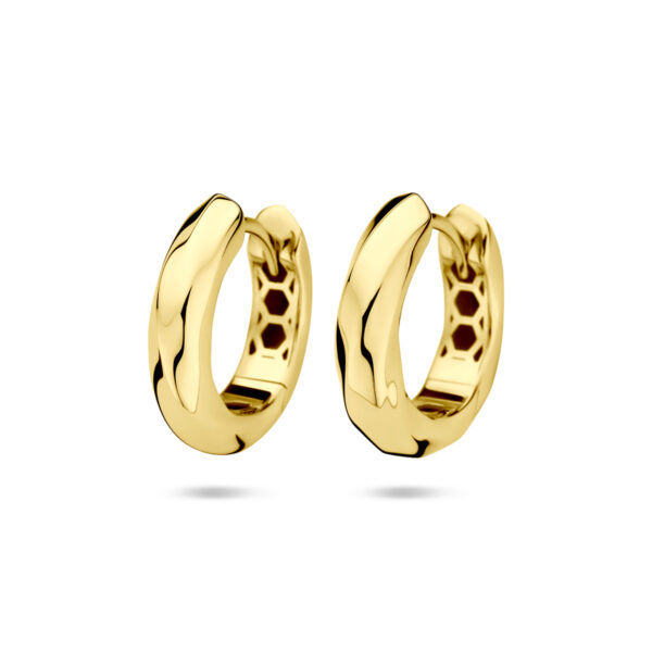 klapoorringen 16,5 mm 14K geelgoud