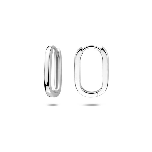 klapoorringen 16,5 mm zilver gerhodineerd - Afbeelding 3