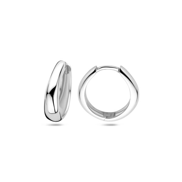 klapoorringen 16,5 mm zilver gerhodineerd - Afbeelding 3