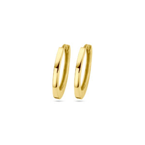 klapoorringen 17 mm 14K geelgoud