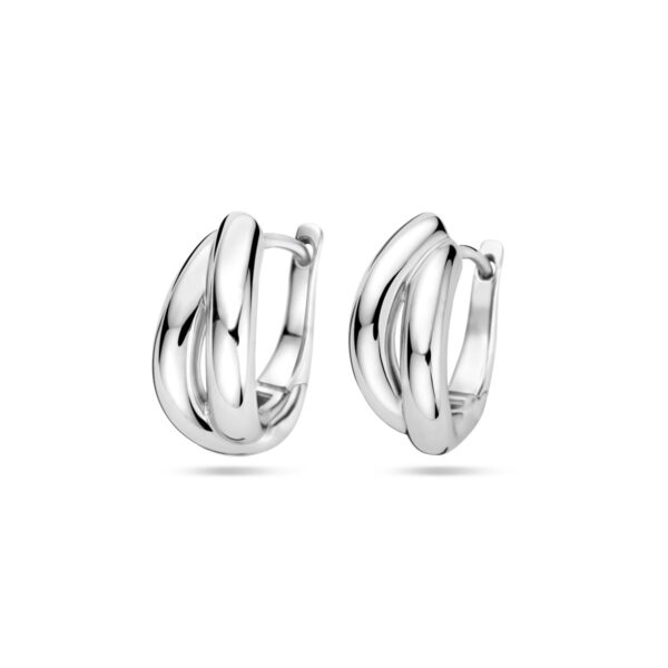 klapoorringen 17 mm zilver gerhodineerd