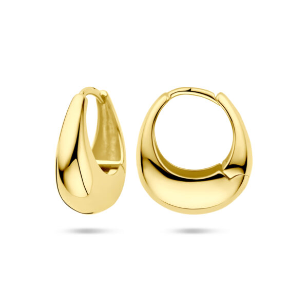 klapoorringen 19 mm 1 micron zilver verguld (geel) - Afbeelding 3