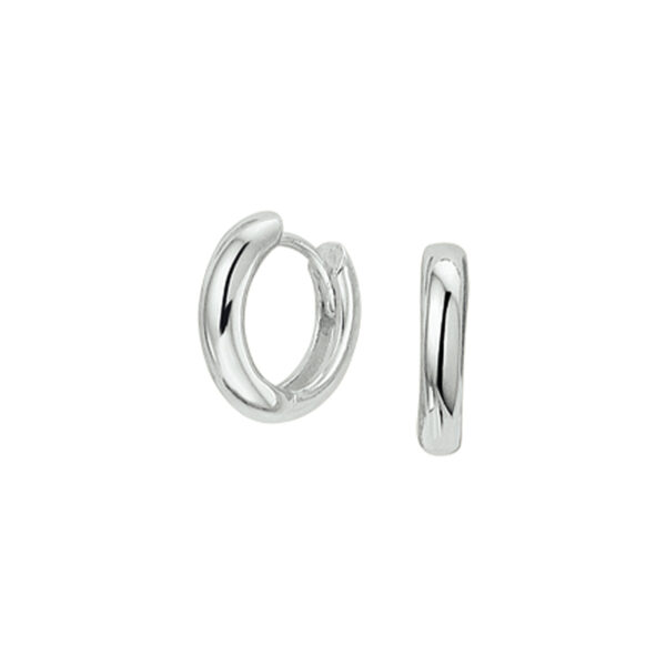 klapoorringen 2,0 mm zilver gerhodineerd