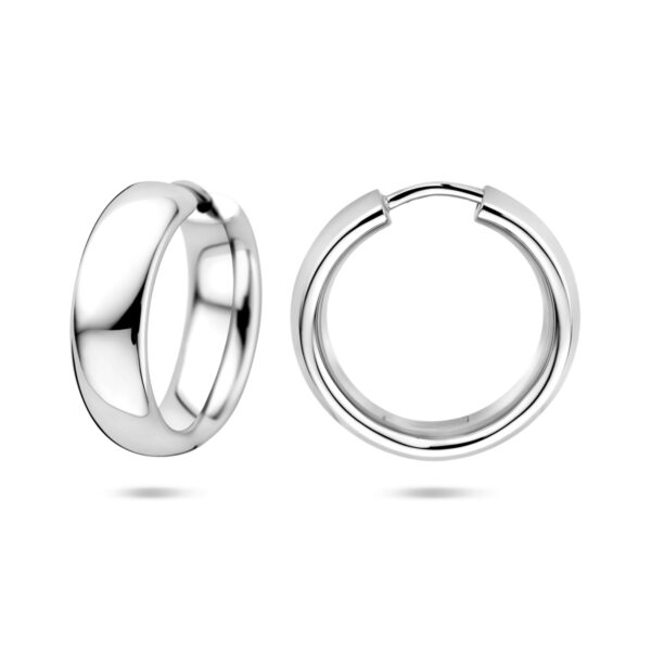 klapoorringen 20 mm zilver gerhodineerd - Afbeelding 3