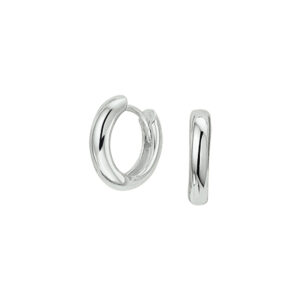 klapoorringen 2,0 mm zilver gerhodineerd