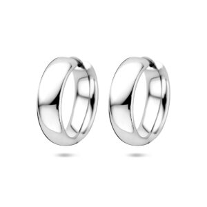 klapoorringen 20 mm zilver gerhodineerd