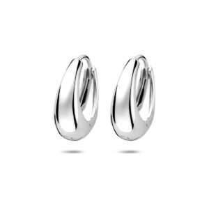 klapoorringen 20 mm zilver gerhodineerd