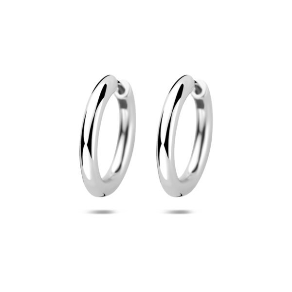 klapoorringen 20,5 mm zilver gerhodineerd