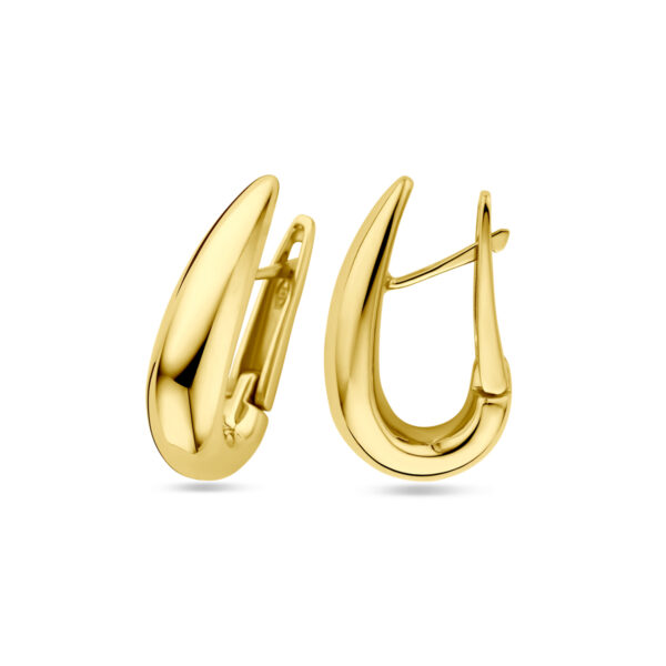 klapoorringen 24 mm 14K geelgoud - Afbeelding 3