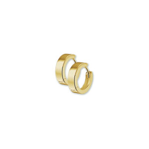 klapoorringen 3,0 mm vlak 14K geelgoud
