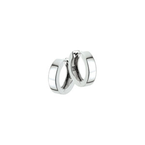 klapoorringen 3,5 mm vlak 14K witgoud
