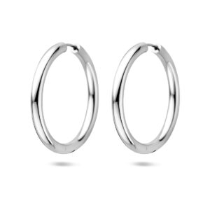 klapoorringen 39 mm zilver gerhodineerd