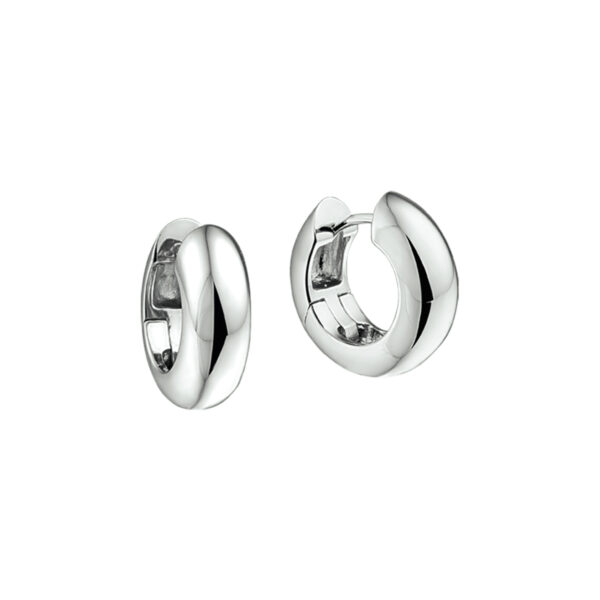 klapoorringen 6,5 mm  bol zilver gerhodineerd