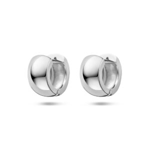 klapoorringen bol zilver gerhodineerd