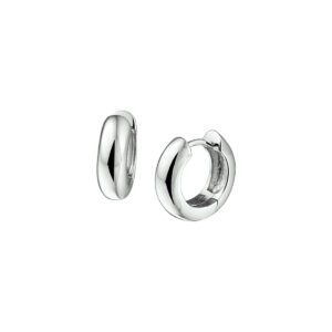 klapoorringen bol zilver gerhodineerd