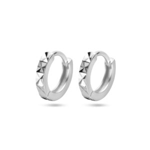 klapoorringen gediamanteerd zilver gerhodineerd