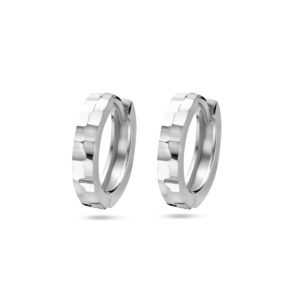 klapoorringen gediamanteerd zilver gerhodineerd