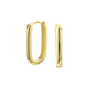 klapoorringen paperclip 1 micron 16,5 mm zilver verguld (geel)