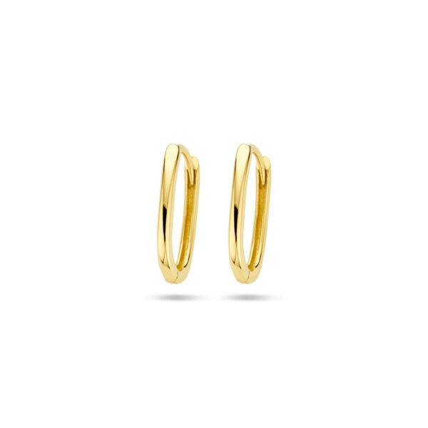 klapoorringen paperclip 14 mm 14K geelgoud