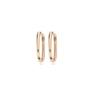 klapoorringen paperclip 14 mm 14K roségoud
