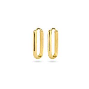 klapoorringen paperclip 16 mm 14K geelgoud
