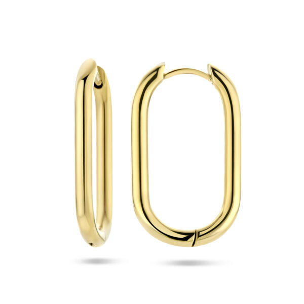 klapoorringen paperclip ion plating edelstaal - Afbeelding 3