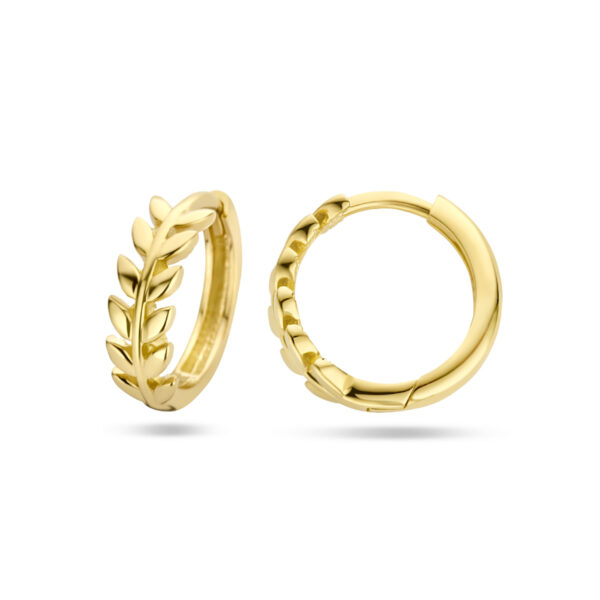 klapoorringen veer 14K geelgoud - Afbeelding 3