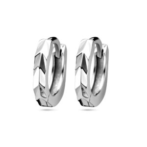 klapoorringen vlak 12 mm zilver gerhodineerd