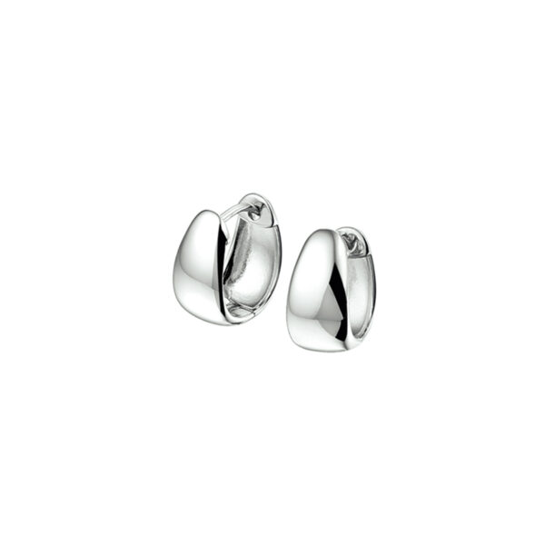 klapoorringen zilver gerhodineerd