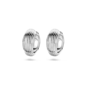 klapoorringen zilver gerhodineerd