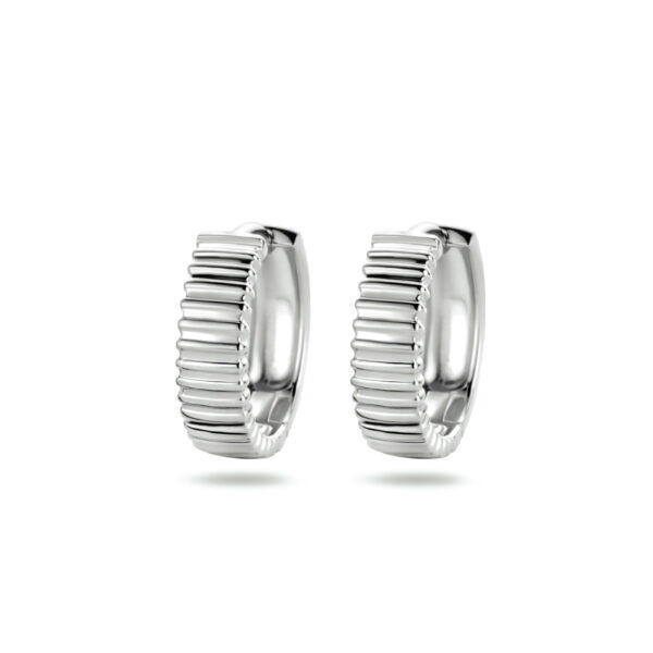 klapoorringen zilver gerhodineerd