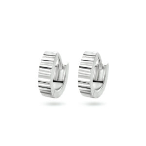 klapoorringen zilver gerhodineerd