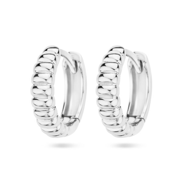 klapoorringen zilver gerhodineerd