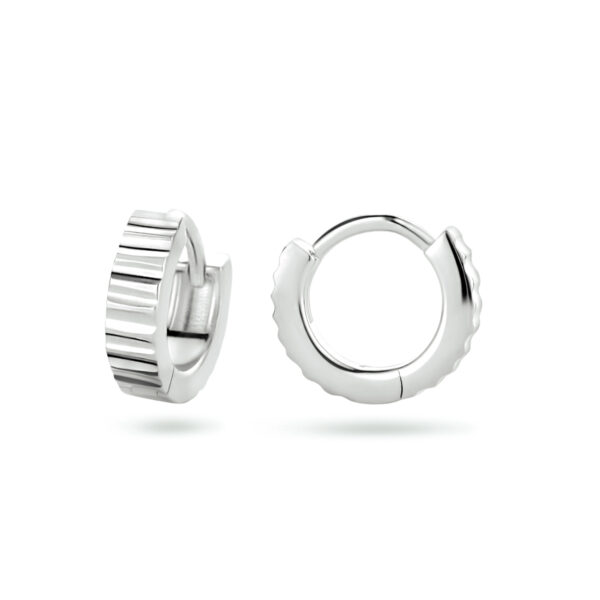 klapoorringen zilver gerhodineerd - Afbeelding 3