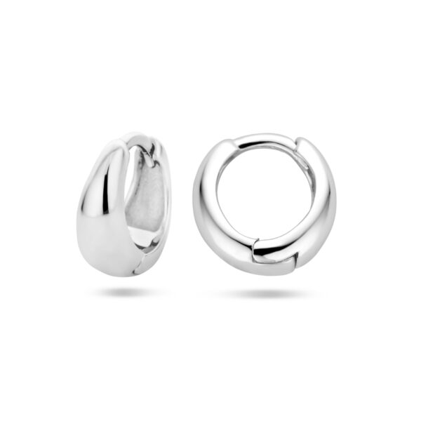 klapoorringen zilver gerhodineerd - Afbeelding 3