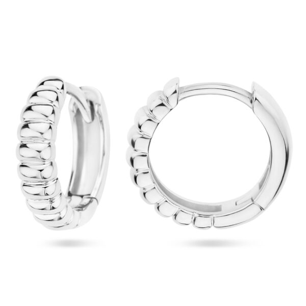 klapoorringen zilver gerhodineerd - Afbeelding 3