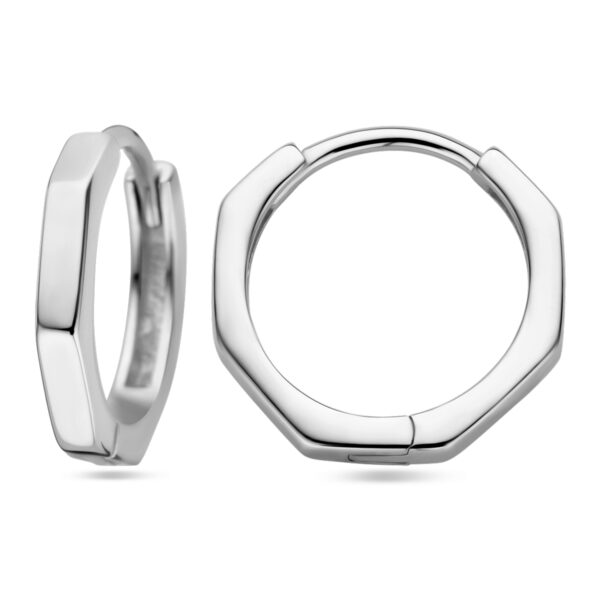 klapoorringen zilver gerhodineerd - Afbeelding 3
