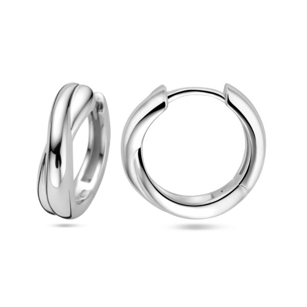 klapoorringen zilver gerhodineerd - Afbeelding 3