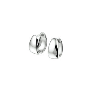 klapoorringen zilver gerhodineerd