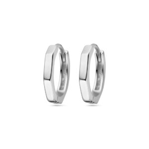 klapoorringen zilver gerhodineerd