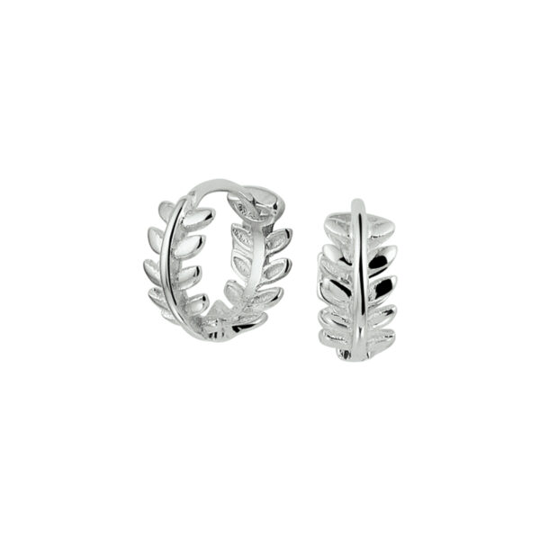 klapoorringen zilver gerhodineerd