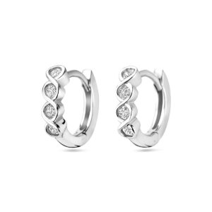 klapoorringen zirkonia zilver gerhodineerd
