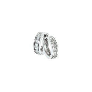 klapoorringen zirkonia zilver gerhodineerd