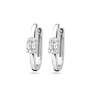 klapoorringen zirkonia zilver gerhodineerd