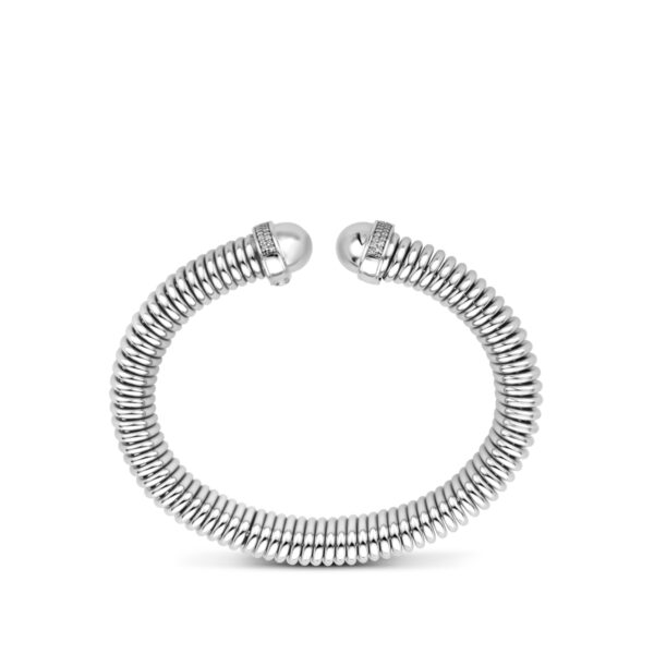 klemband tubogas zirkonia 13 mm zilver gerhodineerd - Afbeelding 3