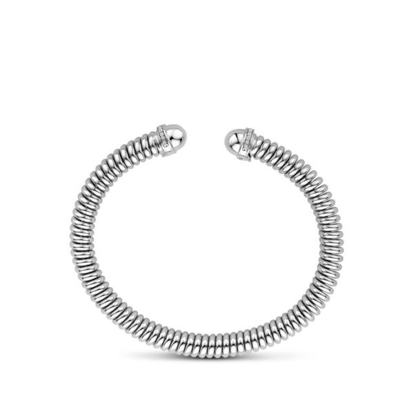 klemband tubogas zirkonia 7,5 mm zilver gerhodineerd - Afbeelding 3