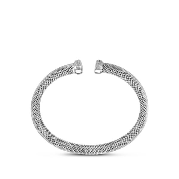 klemband zirkonia 13 mm zilver gerhodineerd - Afbeelding 3