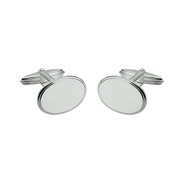 manchetknopen mat gediamanteerd zilver wit